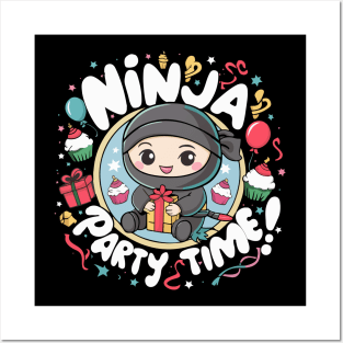 Cute Birthday Ninja Posters and Art